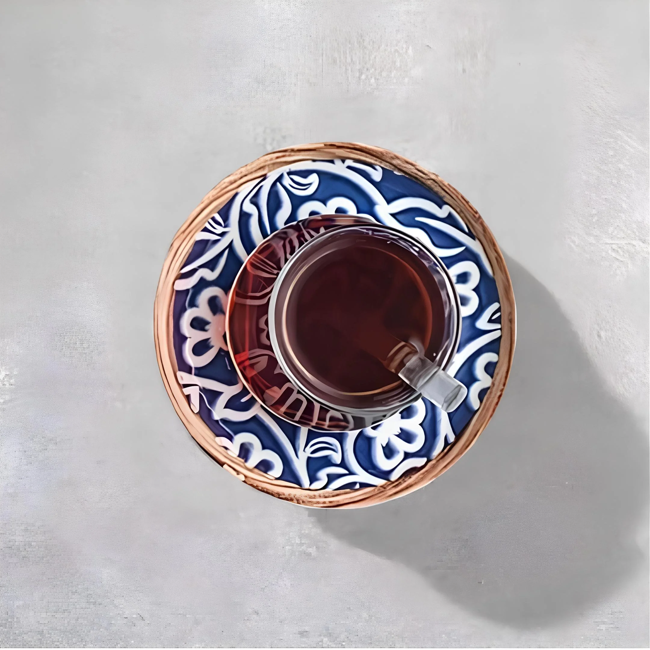 6'lı Porselen Çay Tabağı Seti