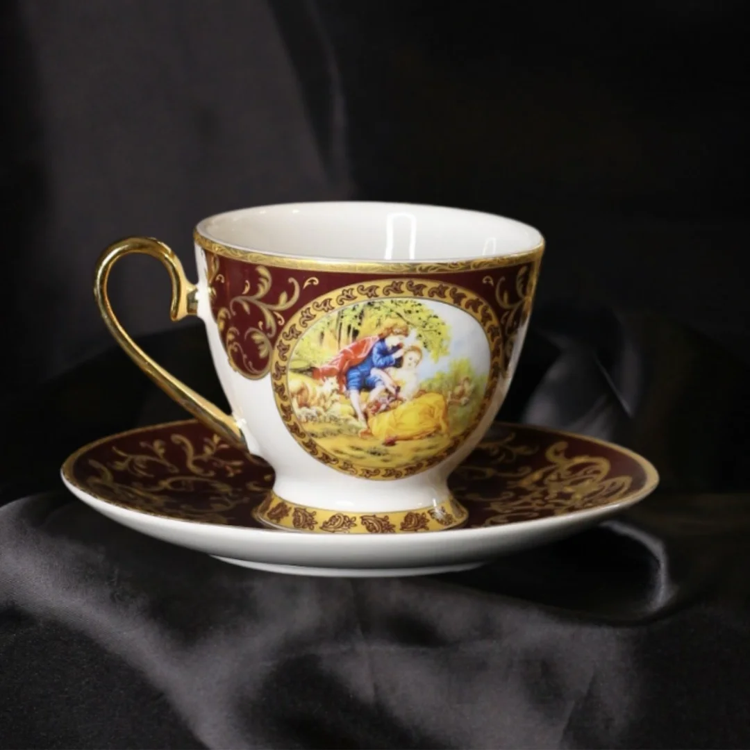 6’lı Porselen Kahve Fincanı Takımı