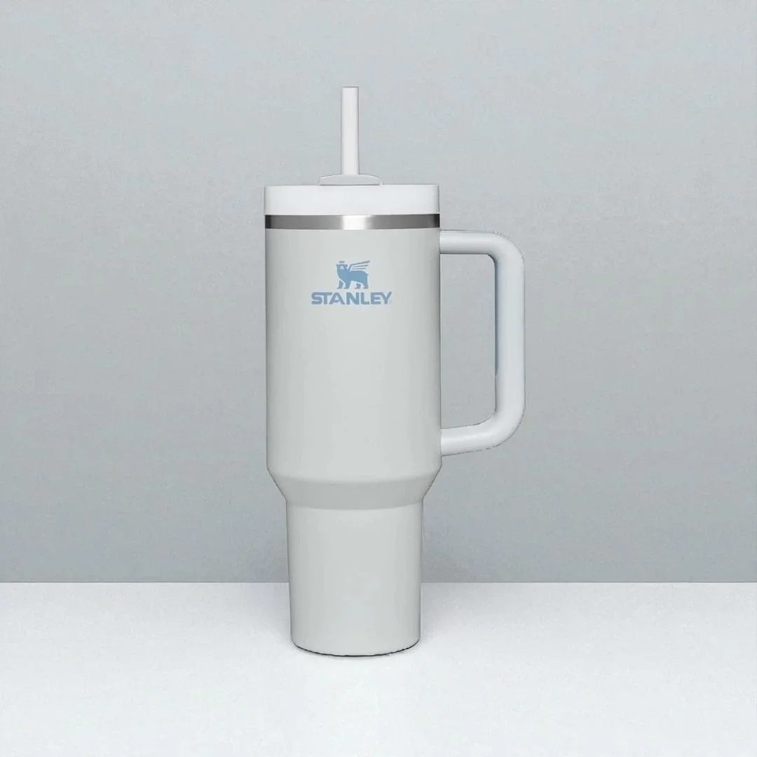 Stanley The Quencher H2.0 Tumbler – 40 oz (1.18 L) – Beyaz – Pipetli ve Saplı Termos Bardak