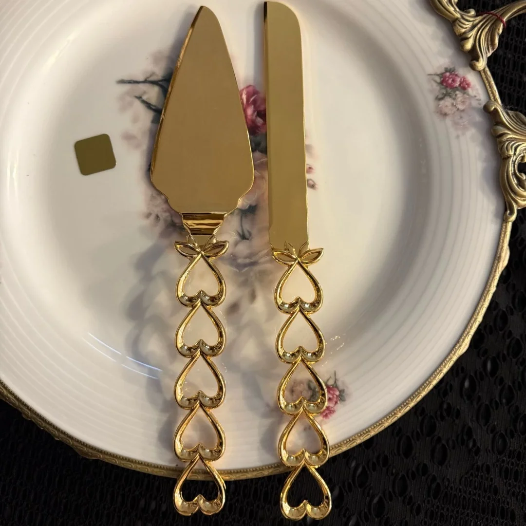 2'li Lüx Pasta Bıçak ve Spatula Seti