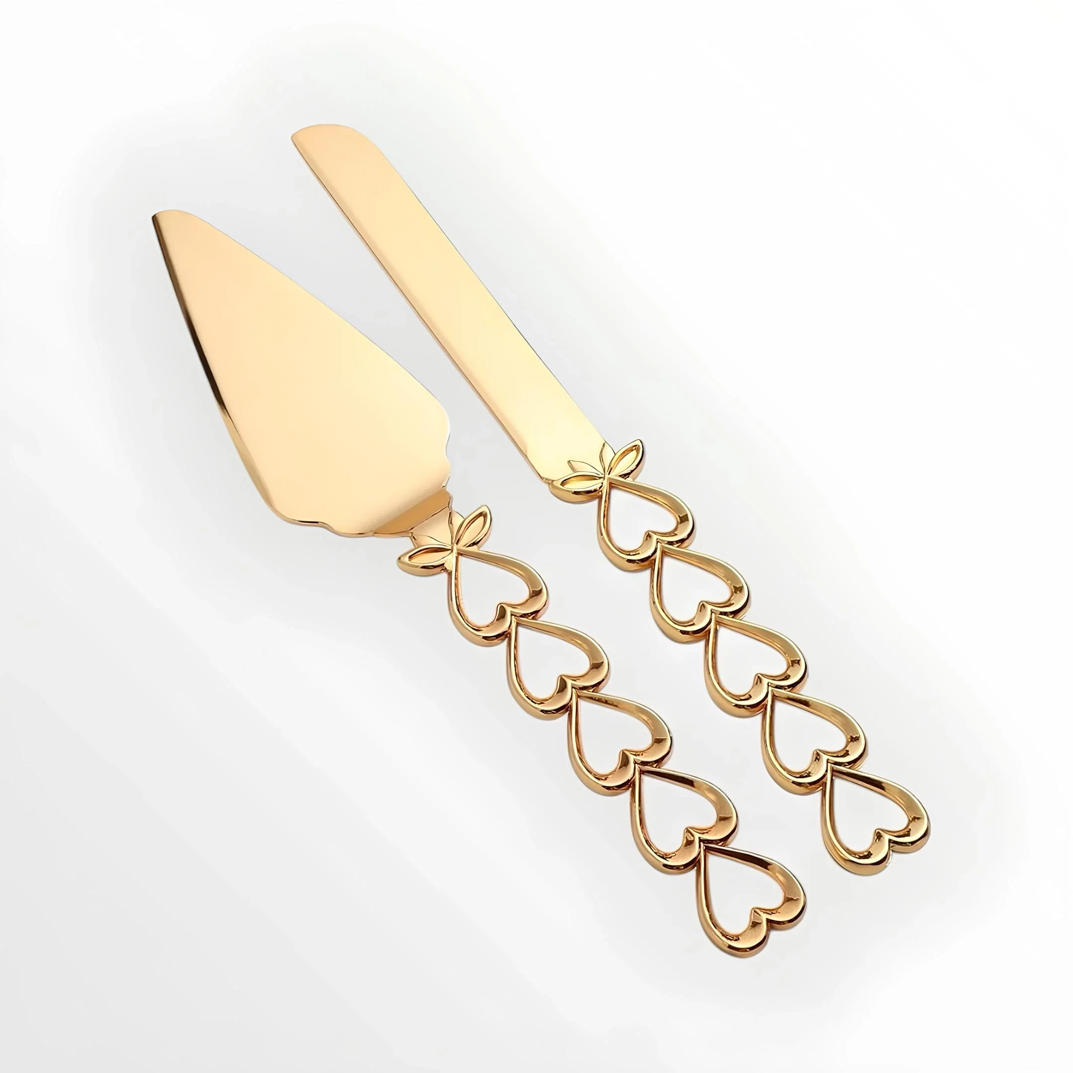 2'li Lüx Pasta Bıçak ve Spatula Seti