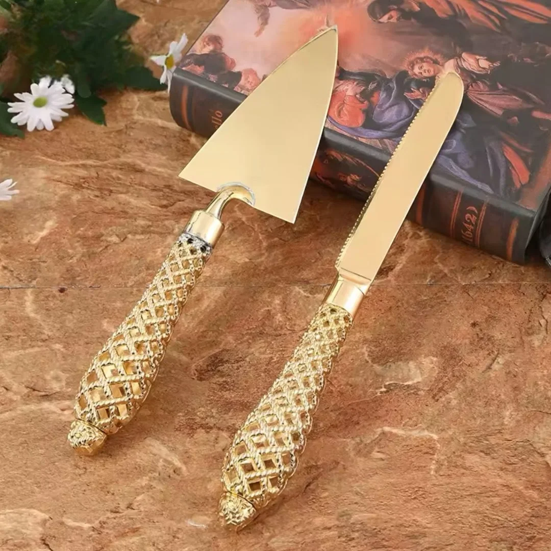 2'li Pasta Servis Seti – Altın & Gümüş Renk Seçenekli