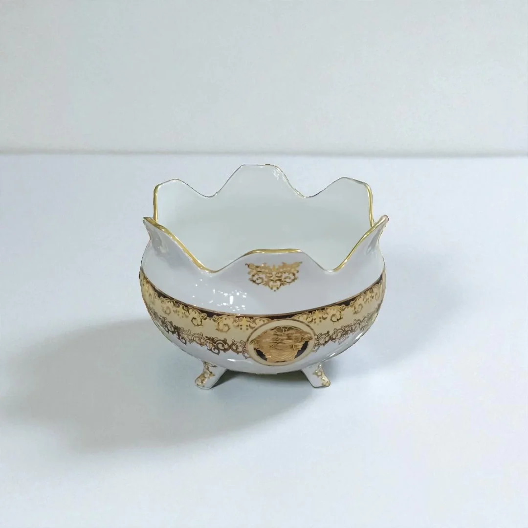 Luna Zarif Porselen Ayaklı Kase