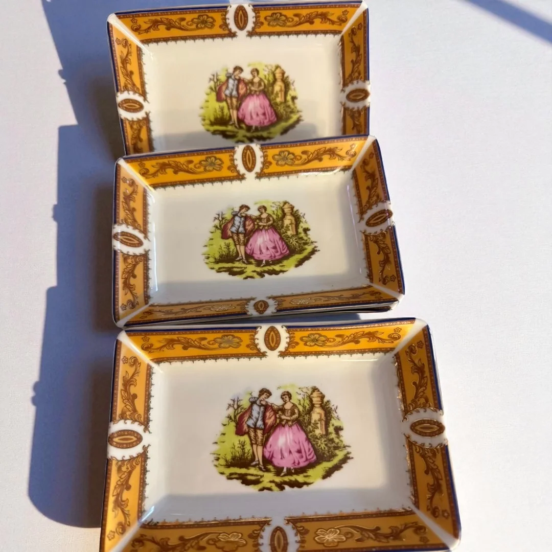 6lı Porselen Çerezlik & Sunumluk – Dikdörtgen Form