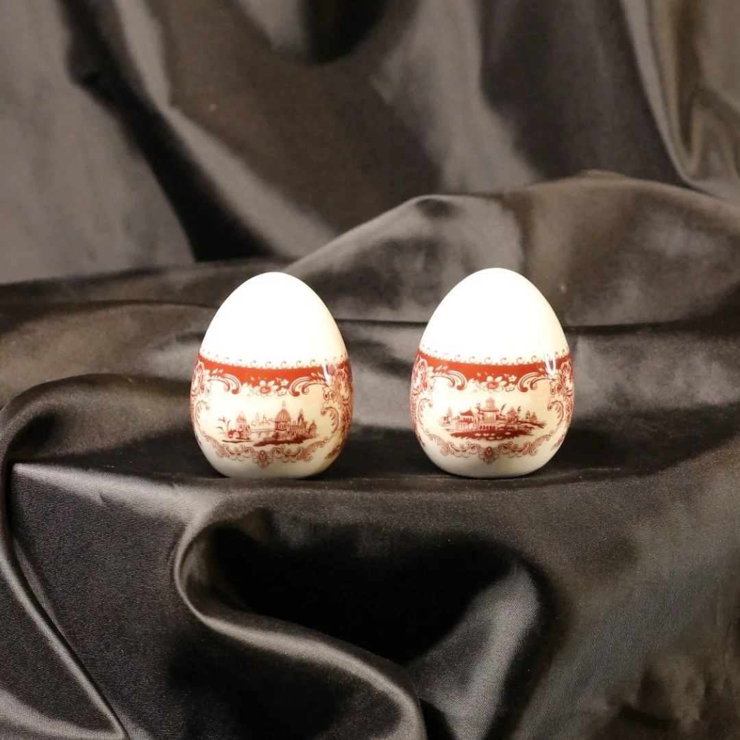 6 Kişilik 28 Parça Vintage Manzara Desenli Yemek Takımı