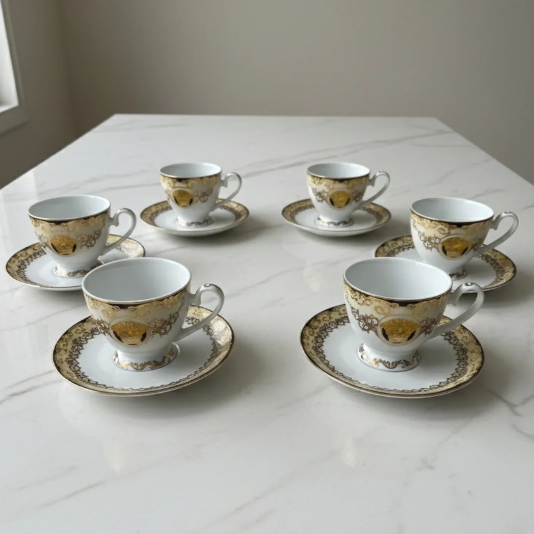 Lüks 6 Kişilik Çay Takımı