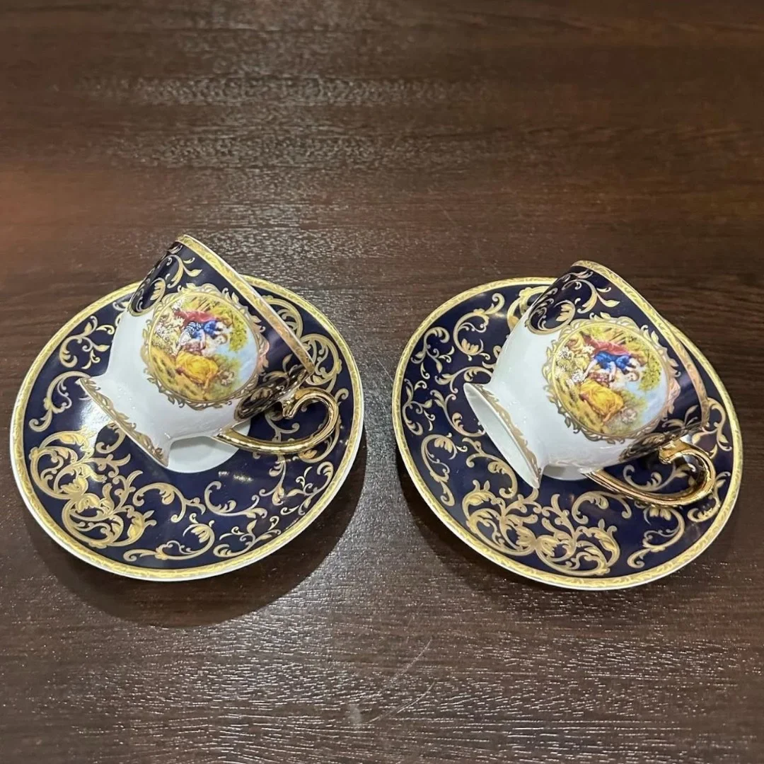 Şık 6 Kişilik Fincan Takımı ve Dekoratif Tepsi