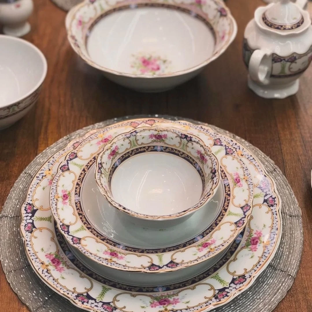 Çiçek Desenli Porselen Yemek Takımı 28 Parça 6 Kişilik