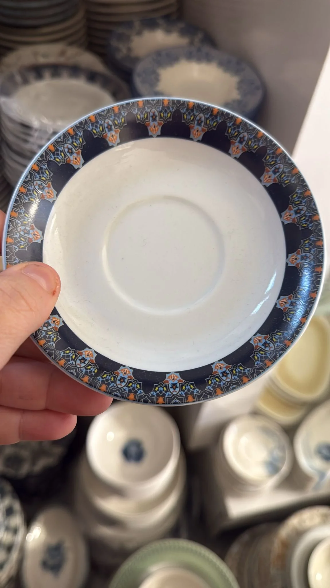 Etnik Desenli 6 lı Çay Tabakları